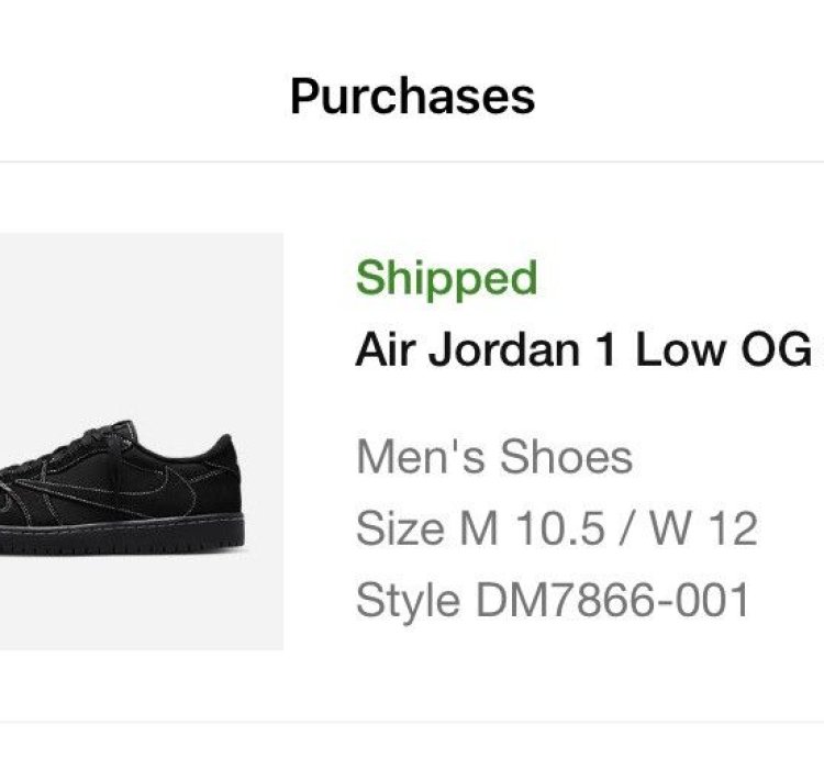Air Jordan 1 Og Sp Travis Scott Black Phantom