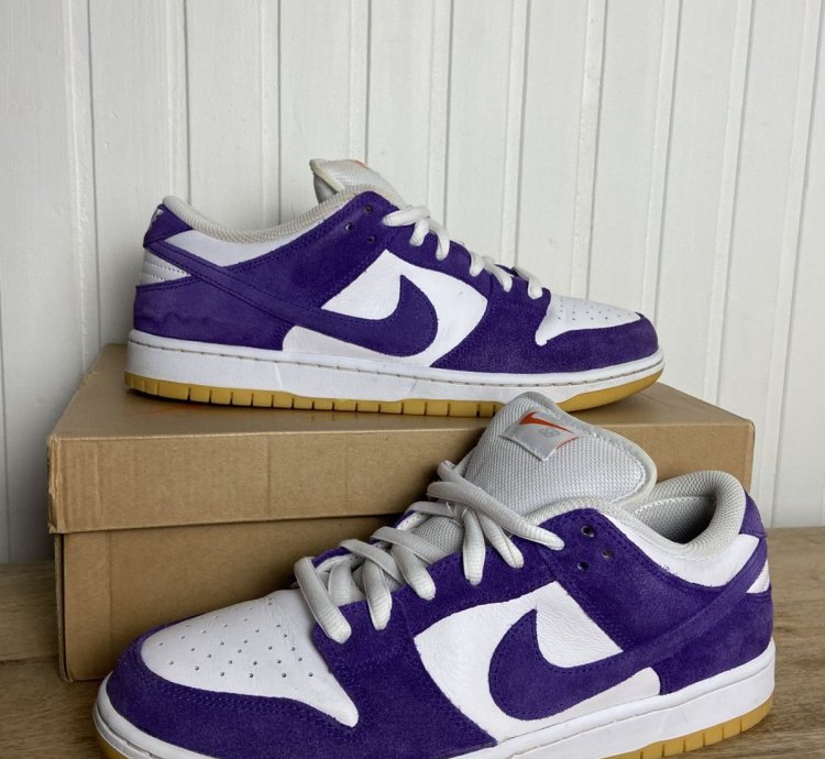 Nike Sb Dunk Low Pro Iso Orange Label Purple Size 10us