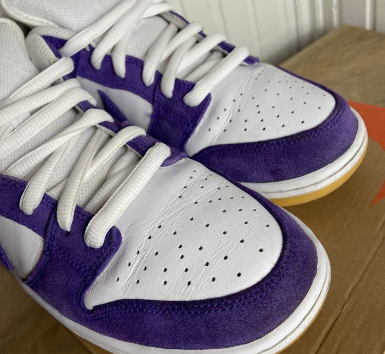 Nike Sb Dunk Low Pro Iso Orange Label Purple Size 10us