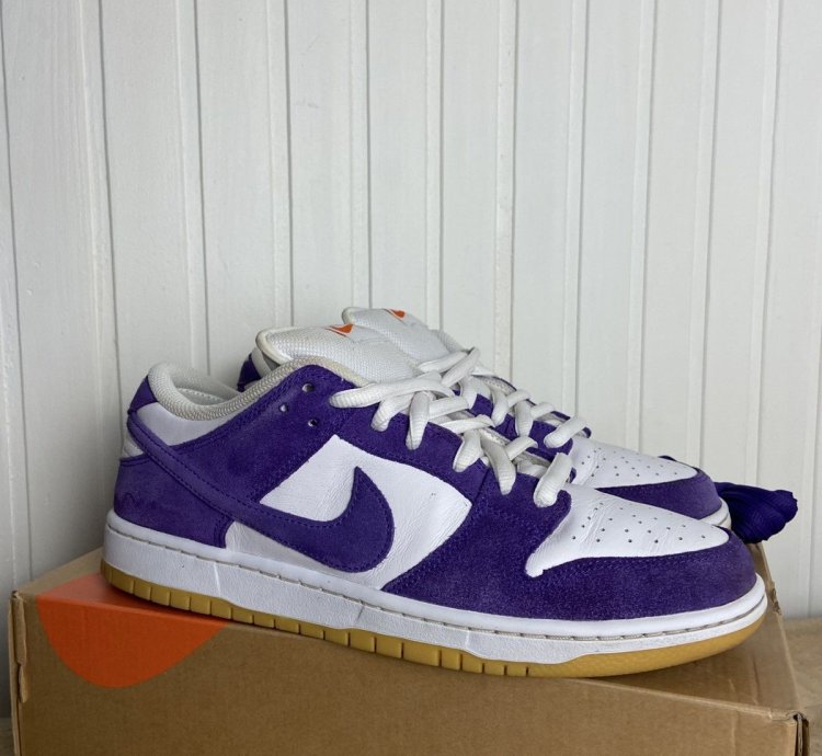 Nike Sb Dunk Low Pro Iso Orange Label Purple Size 10us