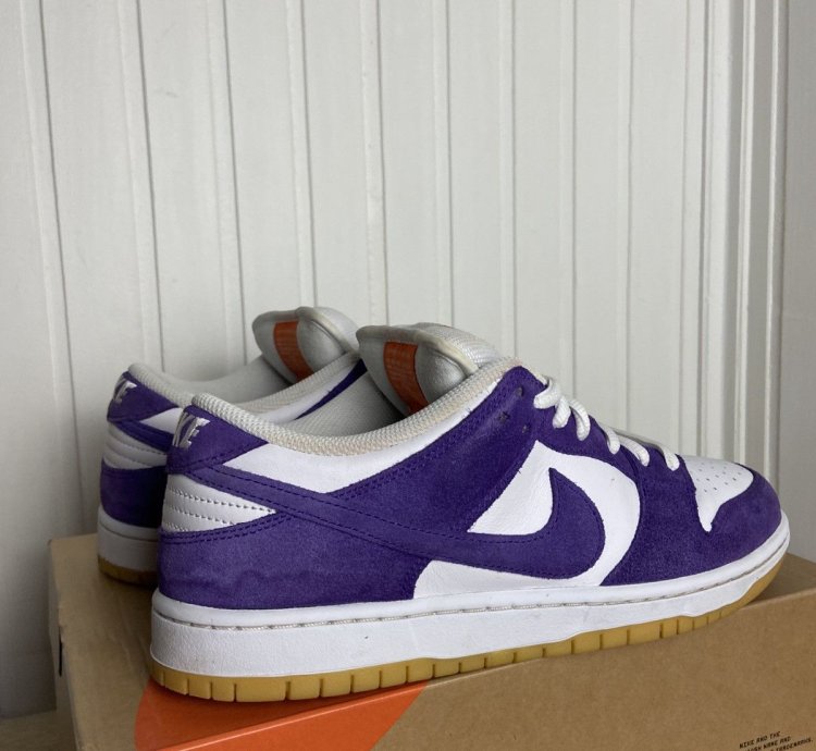 Nike Sb Dunk Low Pro Iso Orange Label Purple Size 10us