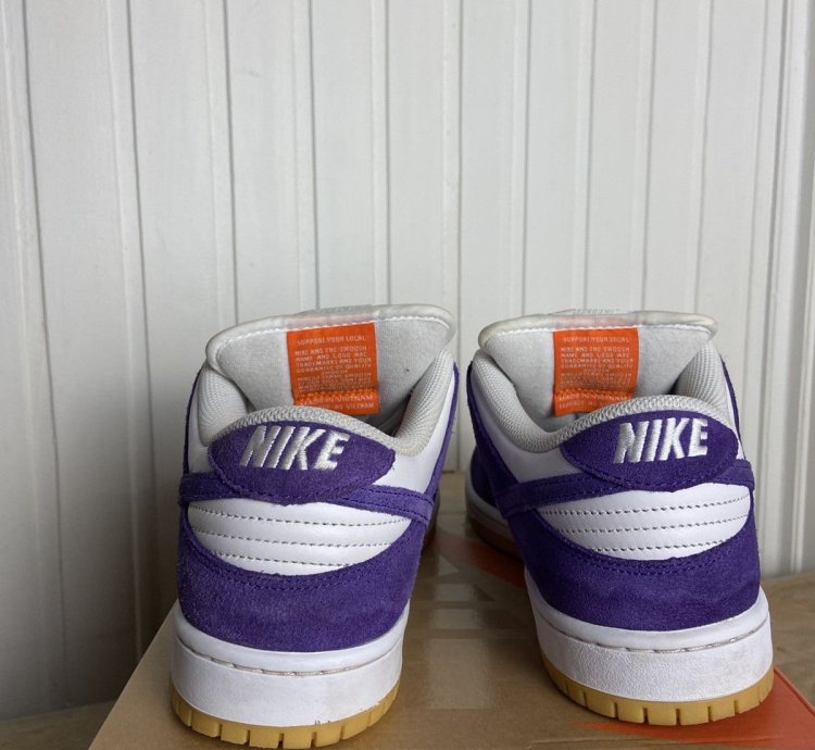 Nike Sb Dunk Low Pro Iso Orange Label Purple Size 10us