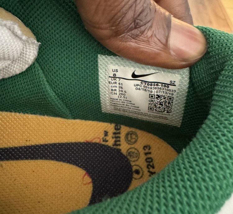 Off-white Off White Nike Dunk Low Green White