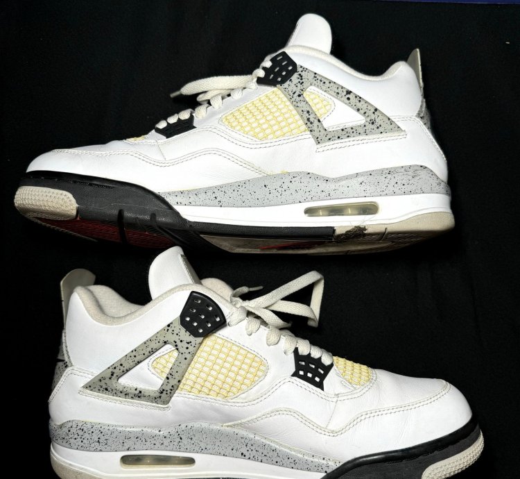 Size 11 - Nike Air Jordan 4 Retro Og White Cement 2016