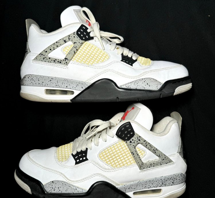 Size 11 - Nike Air Jordan 4 Retro Og White Cement 2016