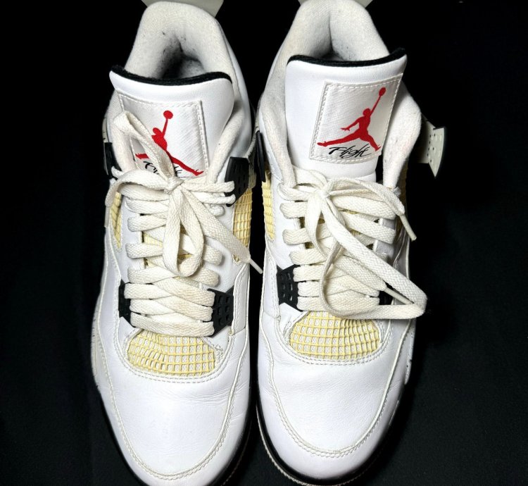 Size 11 - Nike Air Jordan 4 Retro Og White Cement 2016