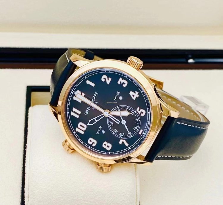Patek Philippe Calatrava Pilot Travel Time 18k Rose Gold 2019