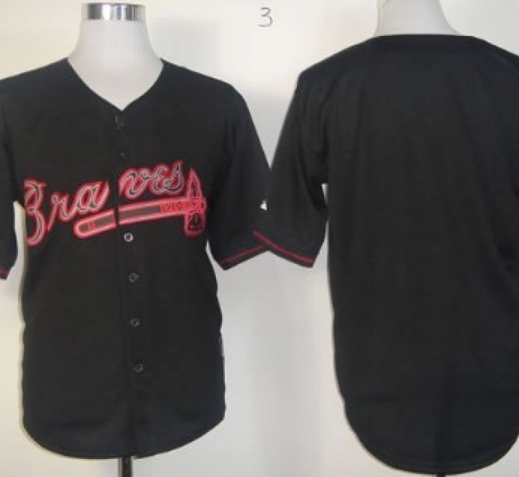 Atlanta Braves Customized 2012 Black Fashion Jersey