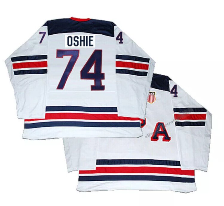 Mens 2016 Us Tj Oshie 74 Ice Hockey Jersey All Stitched White