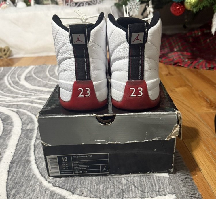 Air Jordan 12 Retro Cherry 2009 Size 10 Ds