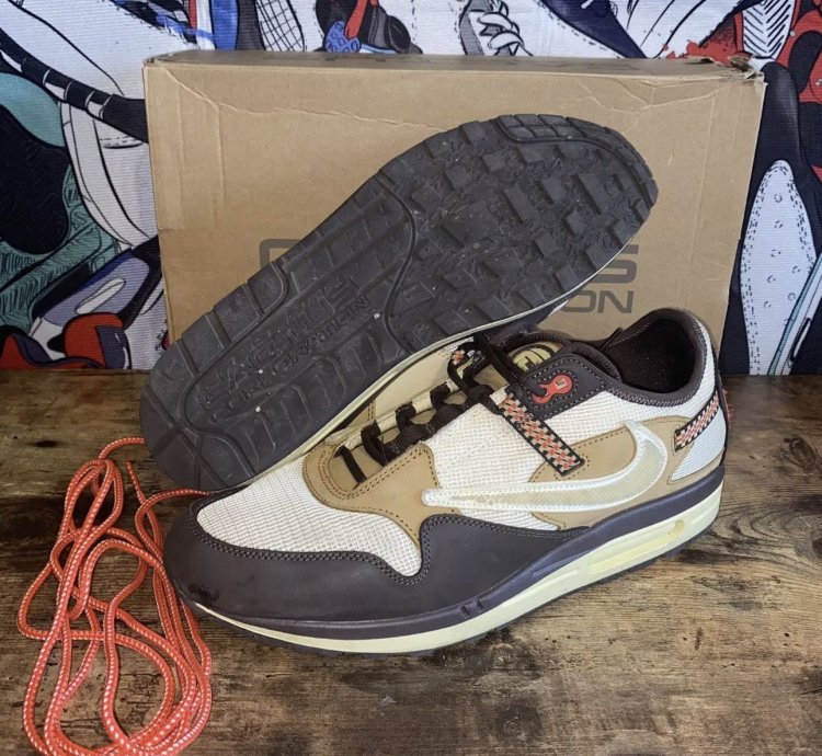 Size 12 5 - Travis Scott Nike Air Max 1 Baroque Brown