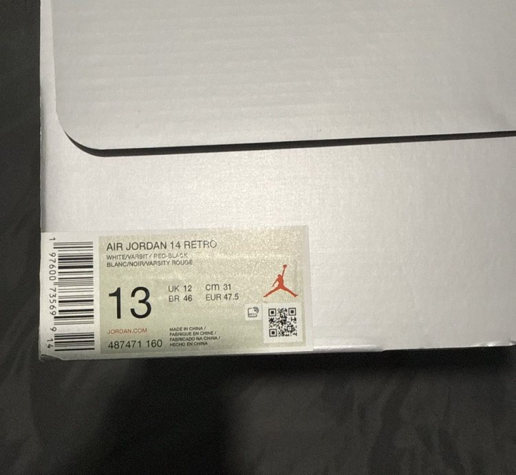 Air Jordan 14 Retro Black Toe