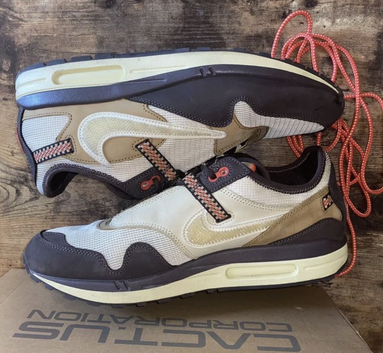 Size 12 5 - Travis Scott Nike Air Max 1 Baroque Brown