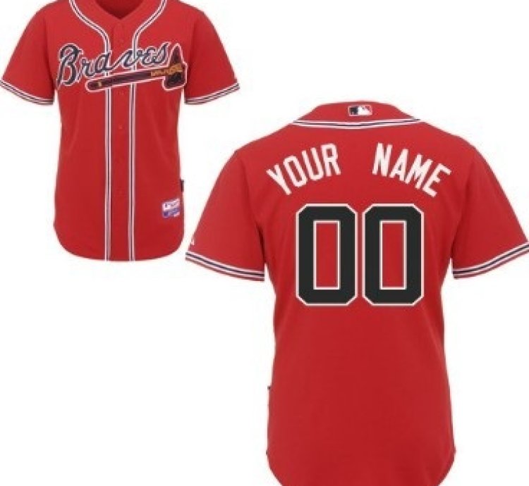 Atlanta Braves Customized Red Jersey