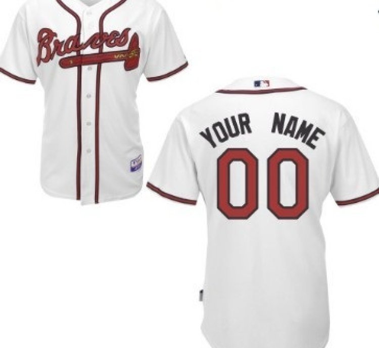 Atlanta Braves Customized White Jersey