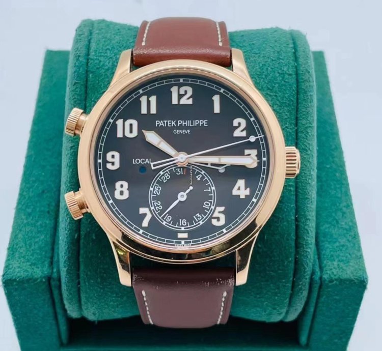 Patek Philippe Calatrava Pilot Travel Time Rose Gold 2020