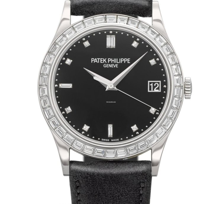 Patek Philippe Calatrava Platinum Baguette Diamonds