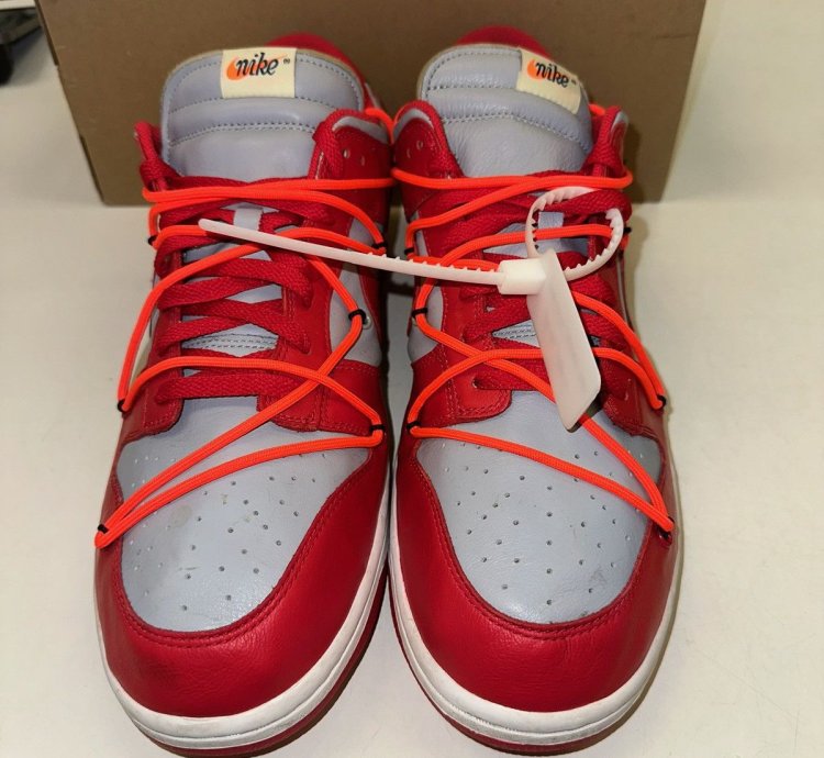 Size 15 - Nike Dunk Low Off-white University Red 2019