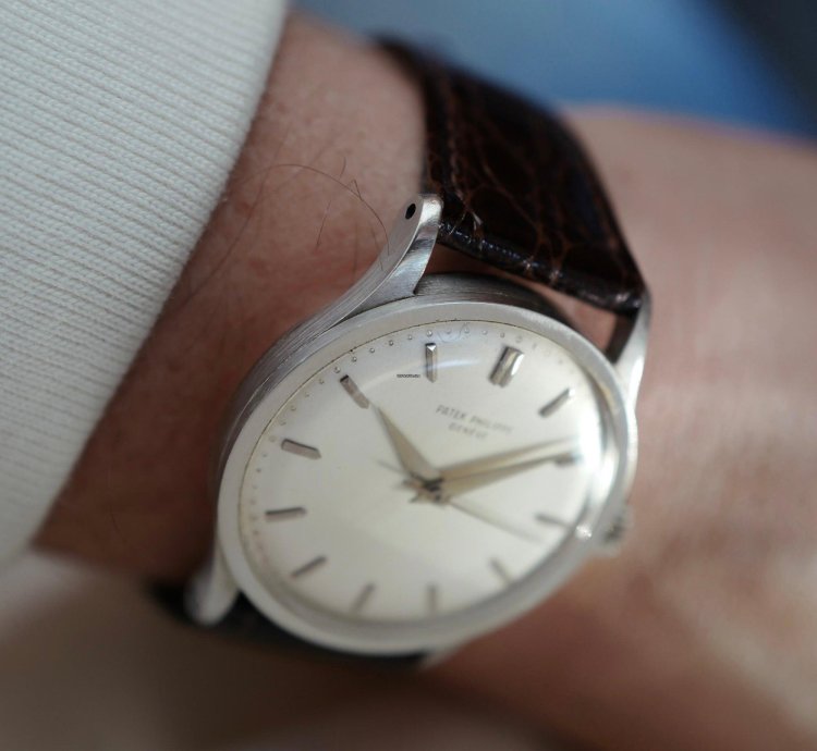 Patek Philippe Calatrava Platinum Calatrava Watch Ref 570 With Archive