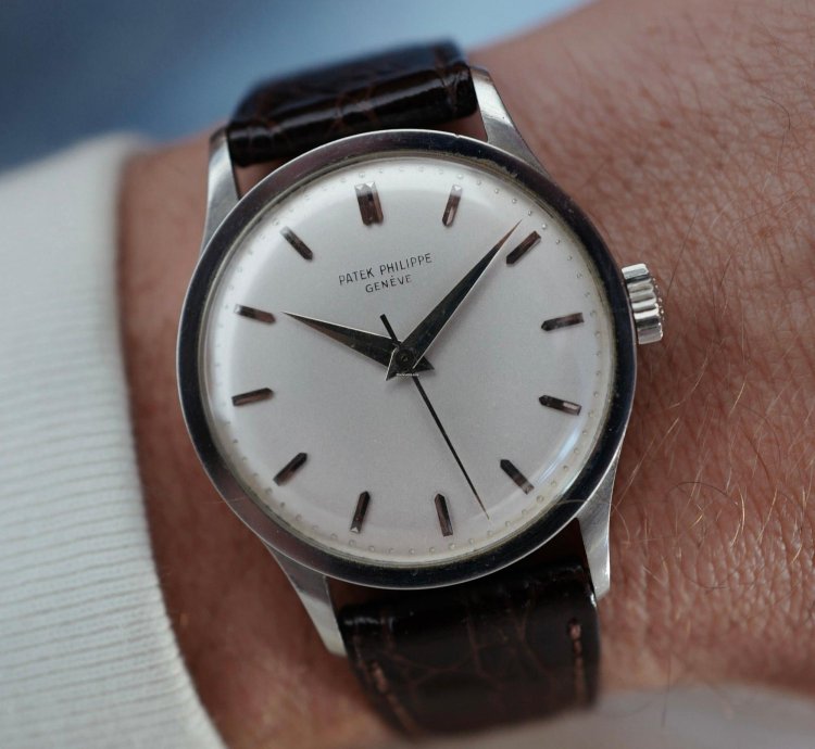 Patek Philippe Calatrava Platinum Calatrava Watch Ref 570 With Archive