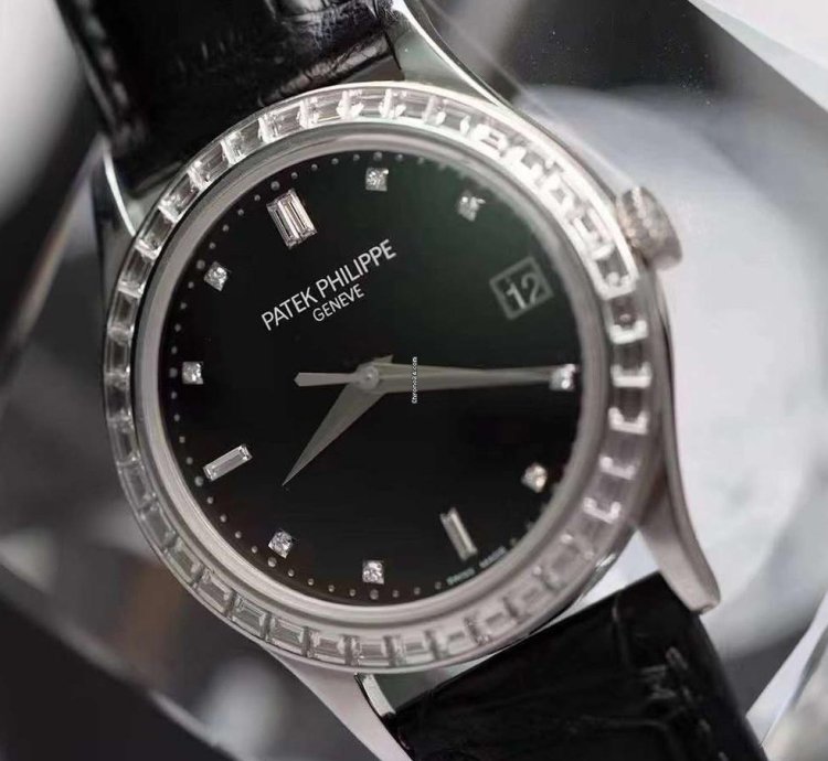 Patek Philippe Calatrava Platinum Diamond Automatic Watch 38mm Calatrava Pt950