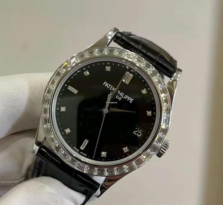 Patek Philippe Calatrava Platinum Diamond Automatic Watch 38mm Calatrava Pt950