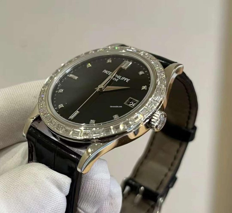 Patek Philippe Calatrava Platinum Diamond Automatic Watch 38mm Calatrava Pt950
