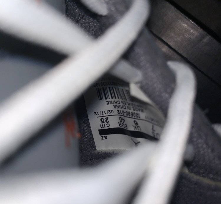 Size 7 - Air Jordan 12 Cool Grey 2012