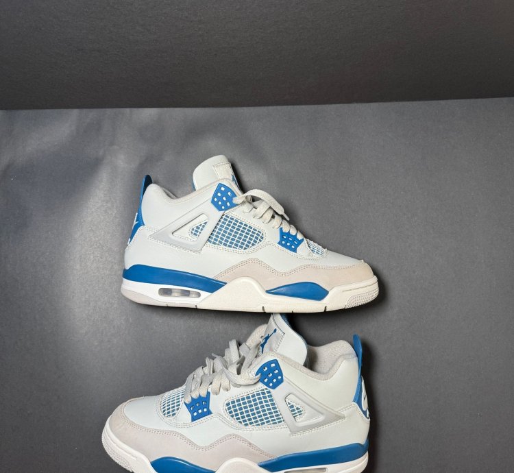 Size 8 5 - Air Jordan 4 Retro Military Blue 2024 Men Shoes