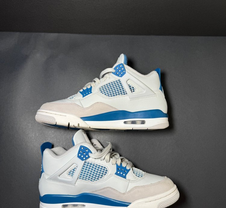 Size 8 5 - Air Jordan 4 Retro Military Blue 2024 Men Shoes