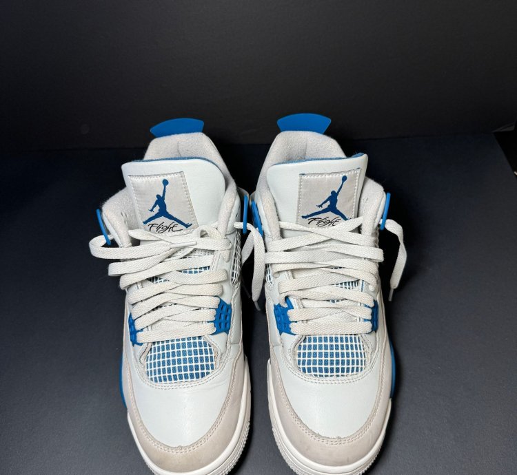 Size 8 5 - Air Jordan 4 Retro Military Blue 2024 Men Shoes