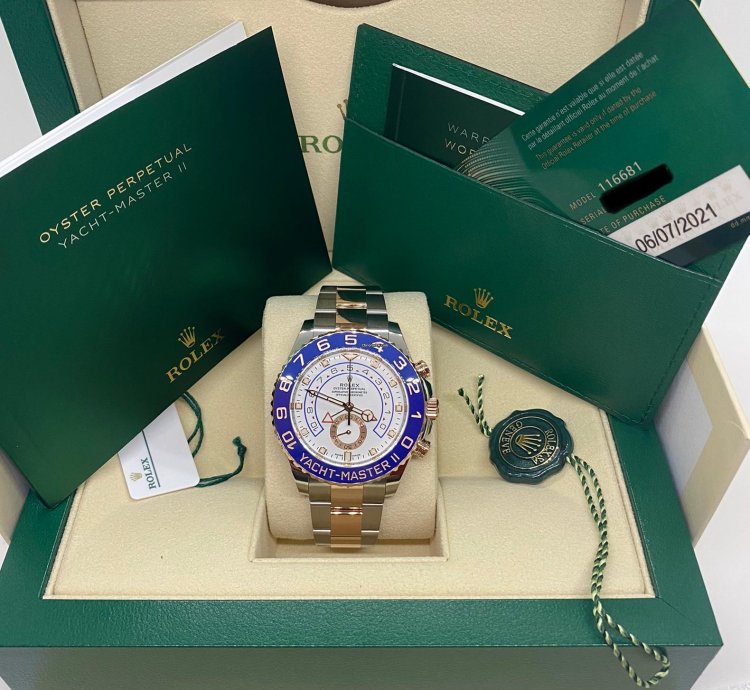 Rolex Yacht-master Ii 116681 Mercedes Hands New 2021 Box And Papers