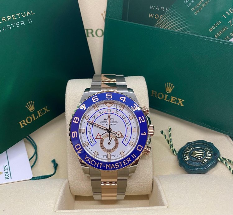 Rolex Yacht-master Ii 116681 Mercedes Hands New 2021 Box And Papers