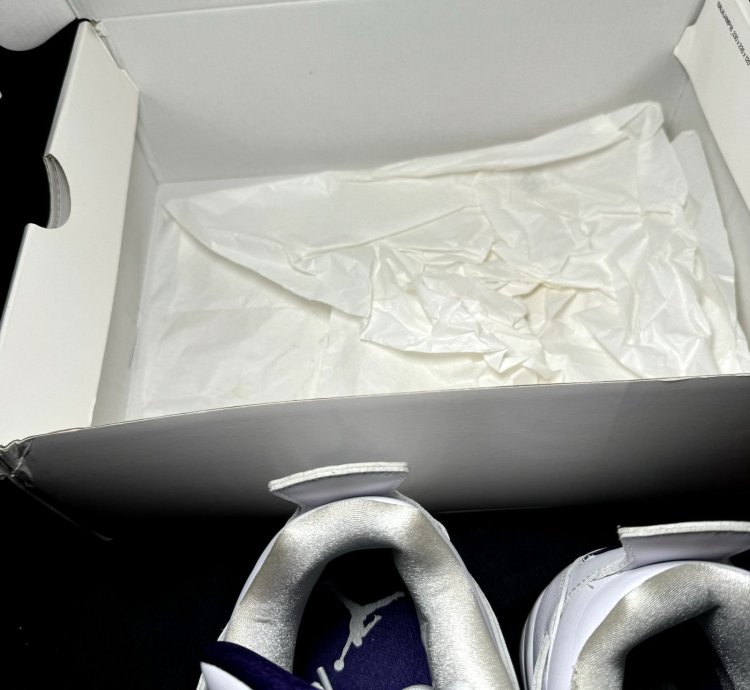 Size 8 5 - Air Jordan 4 Retro Purple Metallic Men Shoes