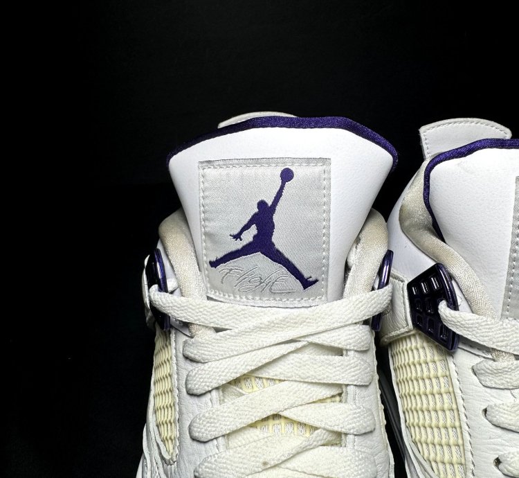 Size 8 5 - Air Jordan 4 Retro Purple Metallic Men Shoes