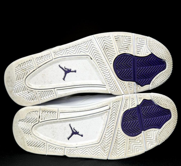 Size 8 5 - Air Jordan 4 Retro Purple Metallic Men Shoes