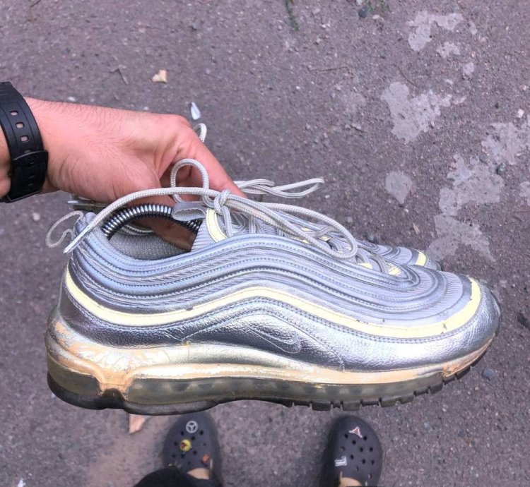Very Rare Nike Air Max 97 Silver Reflective Designer 90s