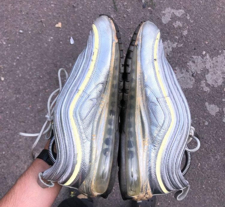 Very Rare Nike Air Max 97 Silver Reflective Designer 90s