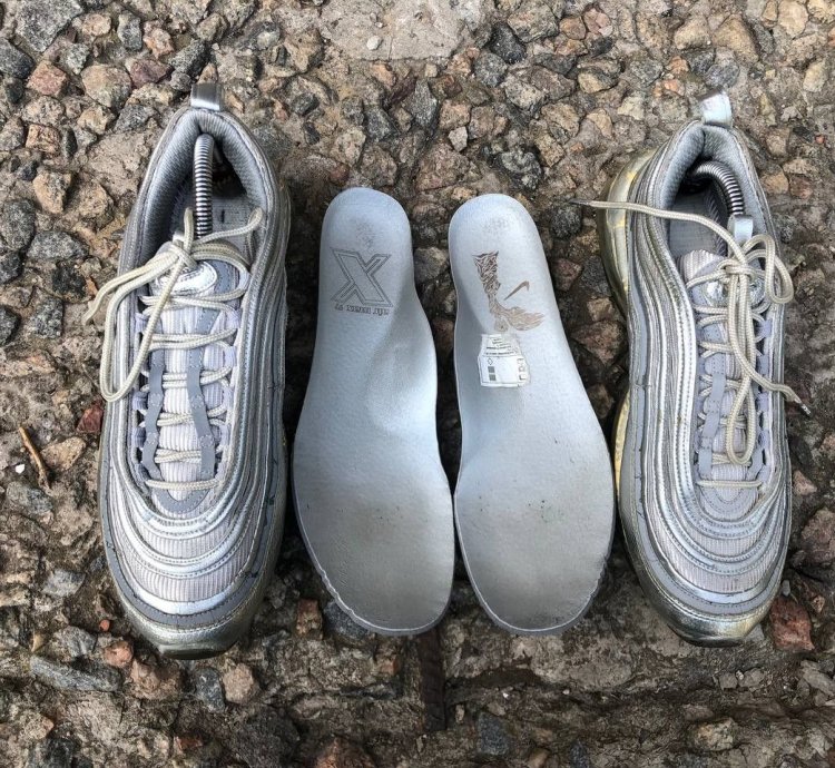 Very Rare Nike Air Max 97 Silver Reflective Designer 90s