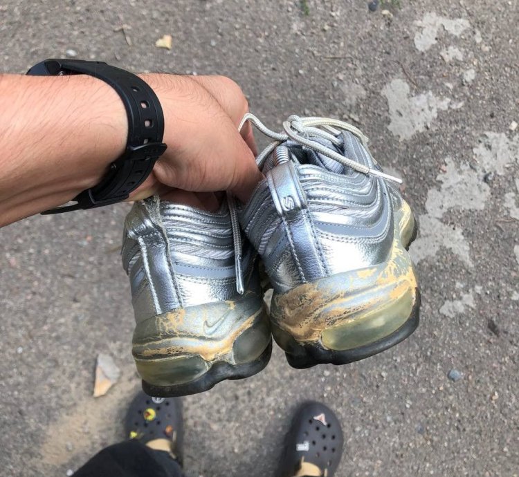 Very Rare Nike Air Max 97 Silver Reflective Designer 90s
