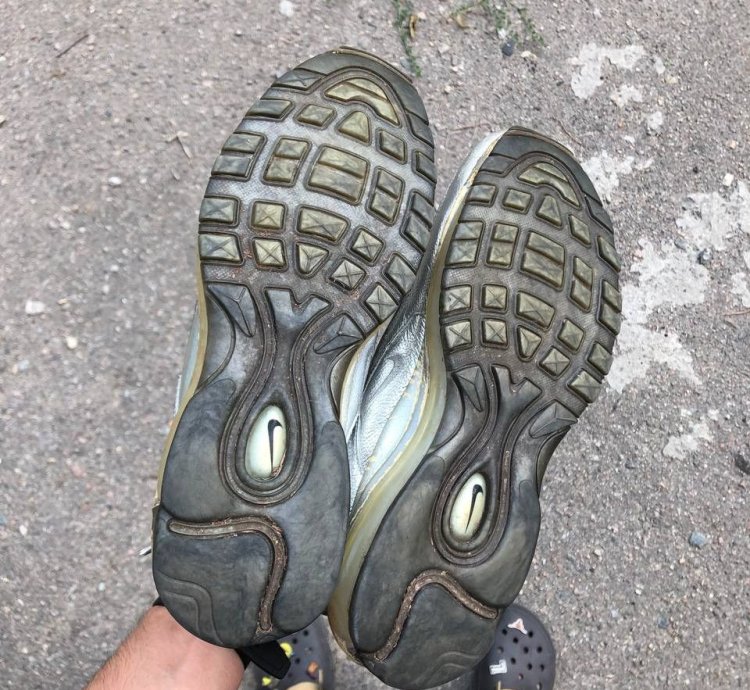 Very Rare Nike Air Max 97 Silver Reflective Designer 90s