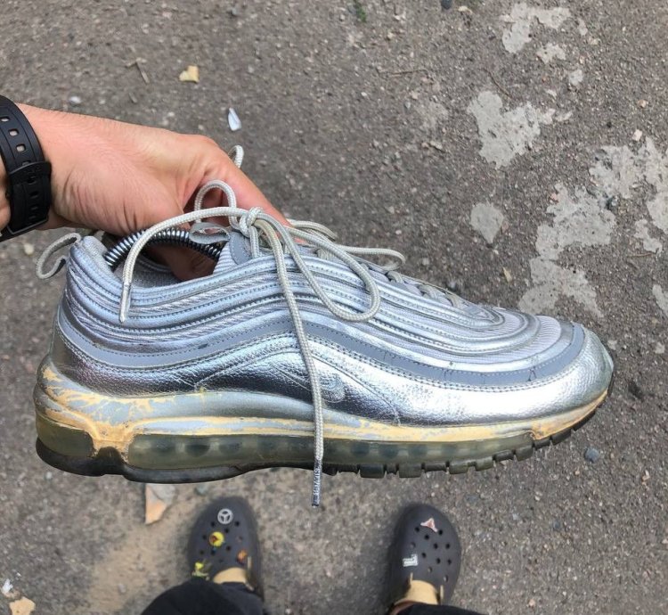 Very Rare Nike Air Max 97 Silver Reflective Designer 90s