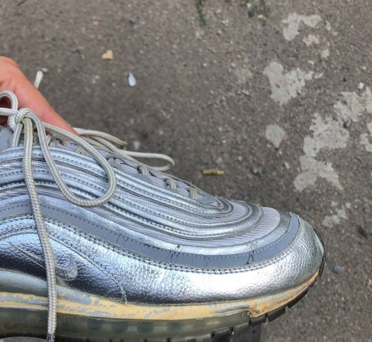 Very Rare Nike Air Max 97 Silver Reflective Designer 90s