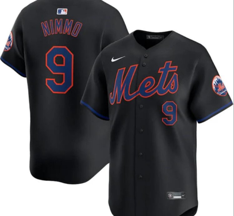 New York Mets 9 Brandon Nimmo Jersey Stitched Black