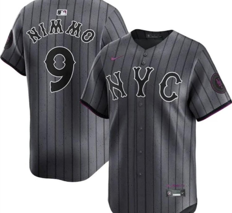 New York Mets 9 Brandon Nimmo Jersey Stitched Grey Alternate