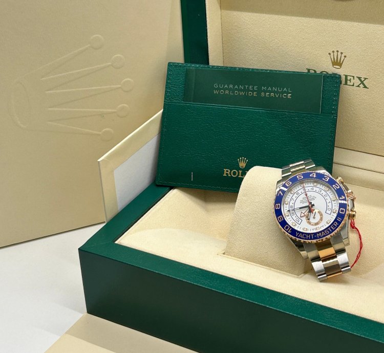 Rolex Yacht-master Ii 18 Kt Rose Gold Steel - Ref 116681 - New Stickers 2016