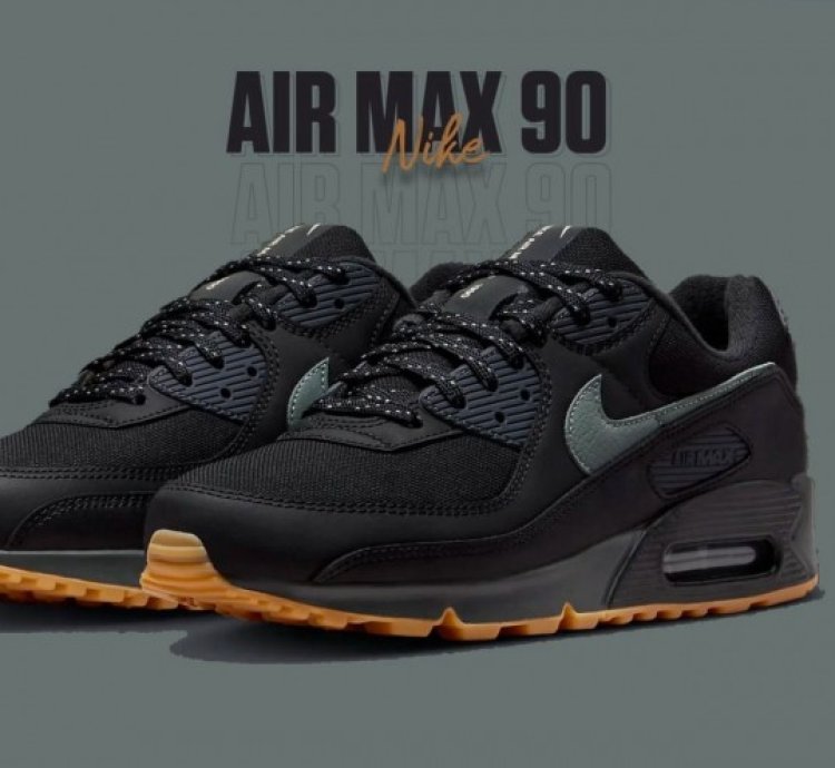 Nike Air Max 90 Black Gum Running Shoes