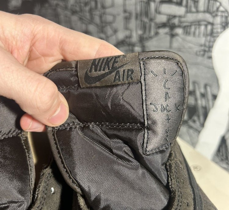 Size 8 Travis Scott Air Jordan 1 Velvet Brown