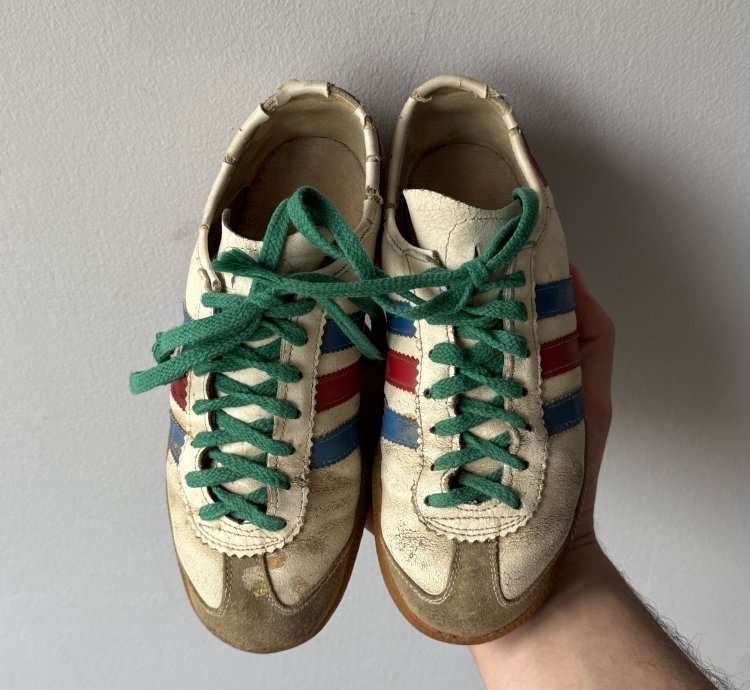 Vintage 1970 Adidas Super Rekord Shoes Made In Yugoslavia