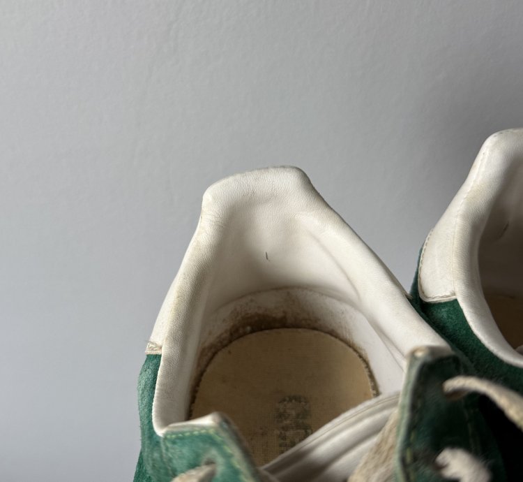 Vintage 1992 Adidas Gazelle Green Suede Sneakers Shoes Rare